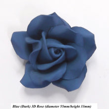 Non-Wired Large Dark Blue Sugar Roses