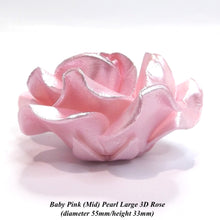 Baby Pink Pearl Mix 3D Non-Wired Large Sugar Roses