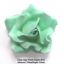 Mint Sage Green 3D Roses Wedding Emerald Anniversary Cake Decorations