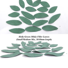 Green Filler Leaves edible sugar leaves Small/Medium 30/40mm mix