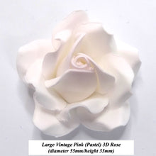 Non-Wired Large 3D Vintage Pink Sugar Roses
