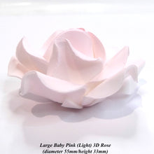 Non-Wired Large Light Baby Pink Sugar Roses