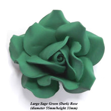 Sage Green 3D Roses Wedding Emerald Anniversary Cake Decorations