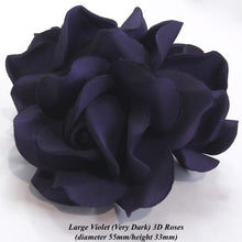Large Deep Purple Violet Sugar Roses