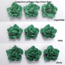 Sage Green 3D Roses Wedding Emerald Anniversary Cake Decorations