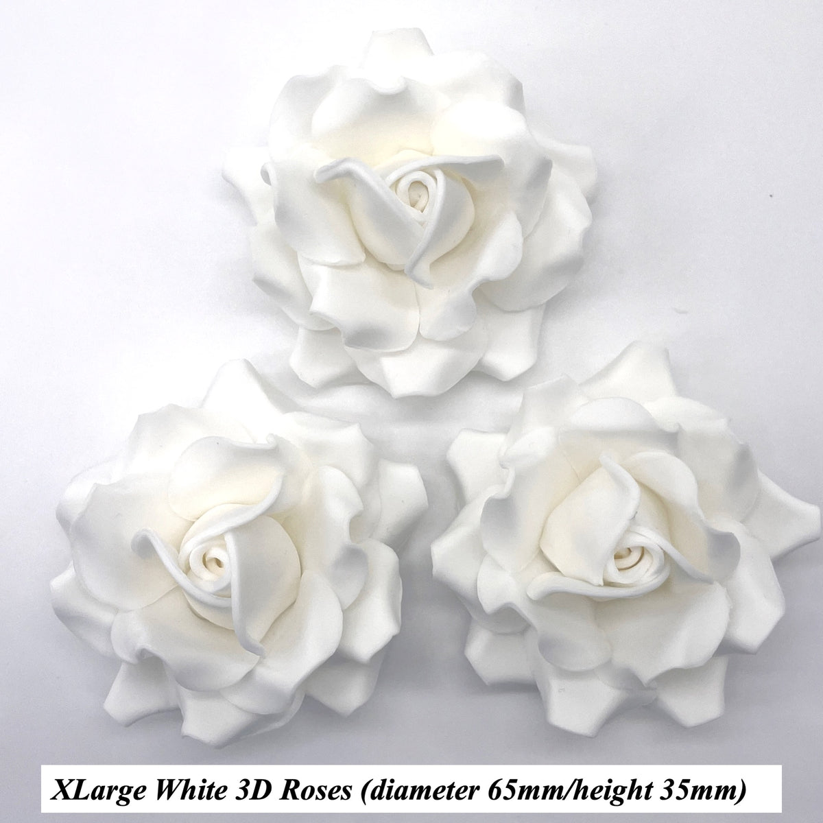 White Sugar Flowers - Purple Butterfly Cake Toppers