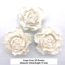 Ivory 3D Non-Wired Large Sugar Peonies
