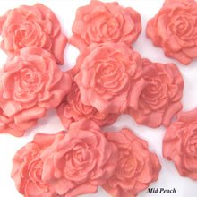12 Peach Moulded Sugar Roses 30mm 4 OPTIONS