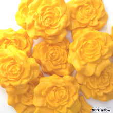 12 Yellow Moulded Sugar Roses 30mm 4 OPTIONS