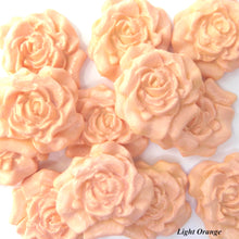 12 Orange Moulded Sugar Roses 30mm 4 OPTIONS