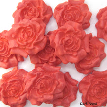 12 Peach Moulded Sugar Roses 30mm 4 OPTIONS
