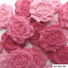 12 Hot Pink Moulded Sugar Roses 30mm 4 OPTIONS