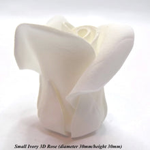 Small Ivory 3D Sugar Roses wedding cake decorations