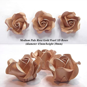 Pale Rose Gold Mixed 3D