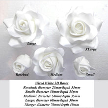 Wired White Pearl 3D Sugar Roses